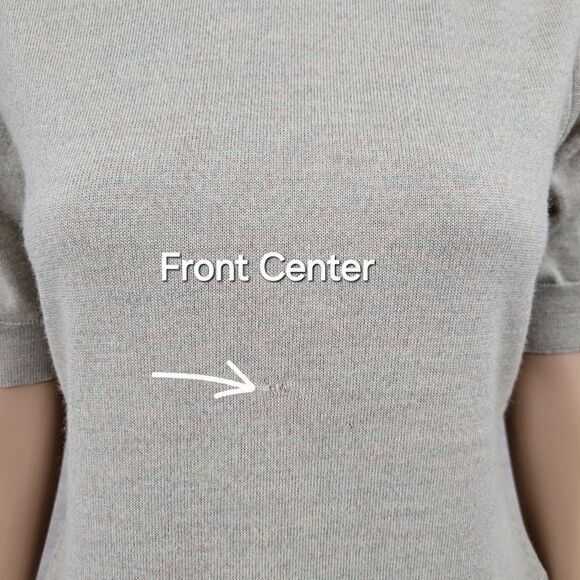 J. Peterman Co Italian Wool Sweater Set Mock Neck Short Sleeves Cardigan Long - Picture 11 of 12